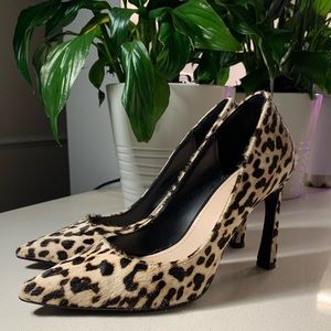 Mango leopard heels